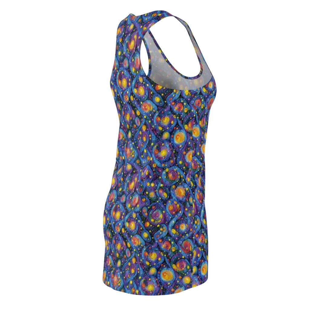 Galactic Reverie on Racerback Dress — Back Side