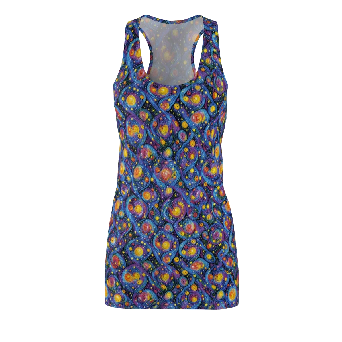 Galactic Reverie on Racerback Dress — Front