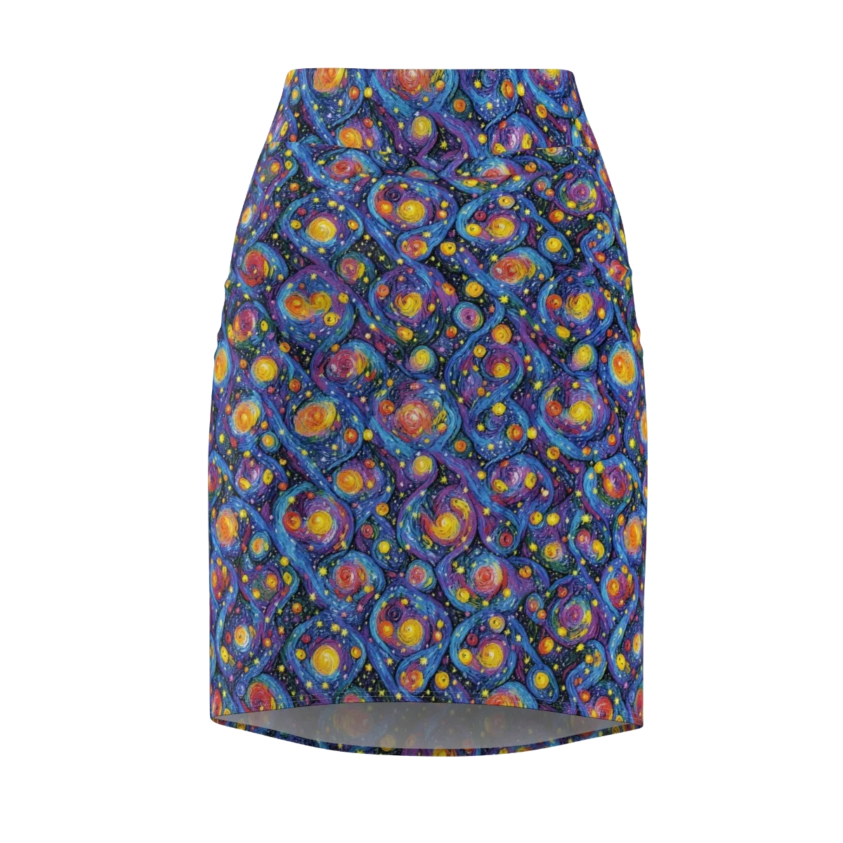 Galactic Reverie on Pencil Skirt — Front