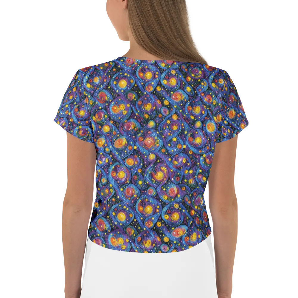 Galactic Reverie on Crop Tee — Back