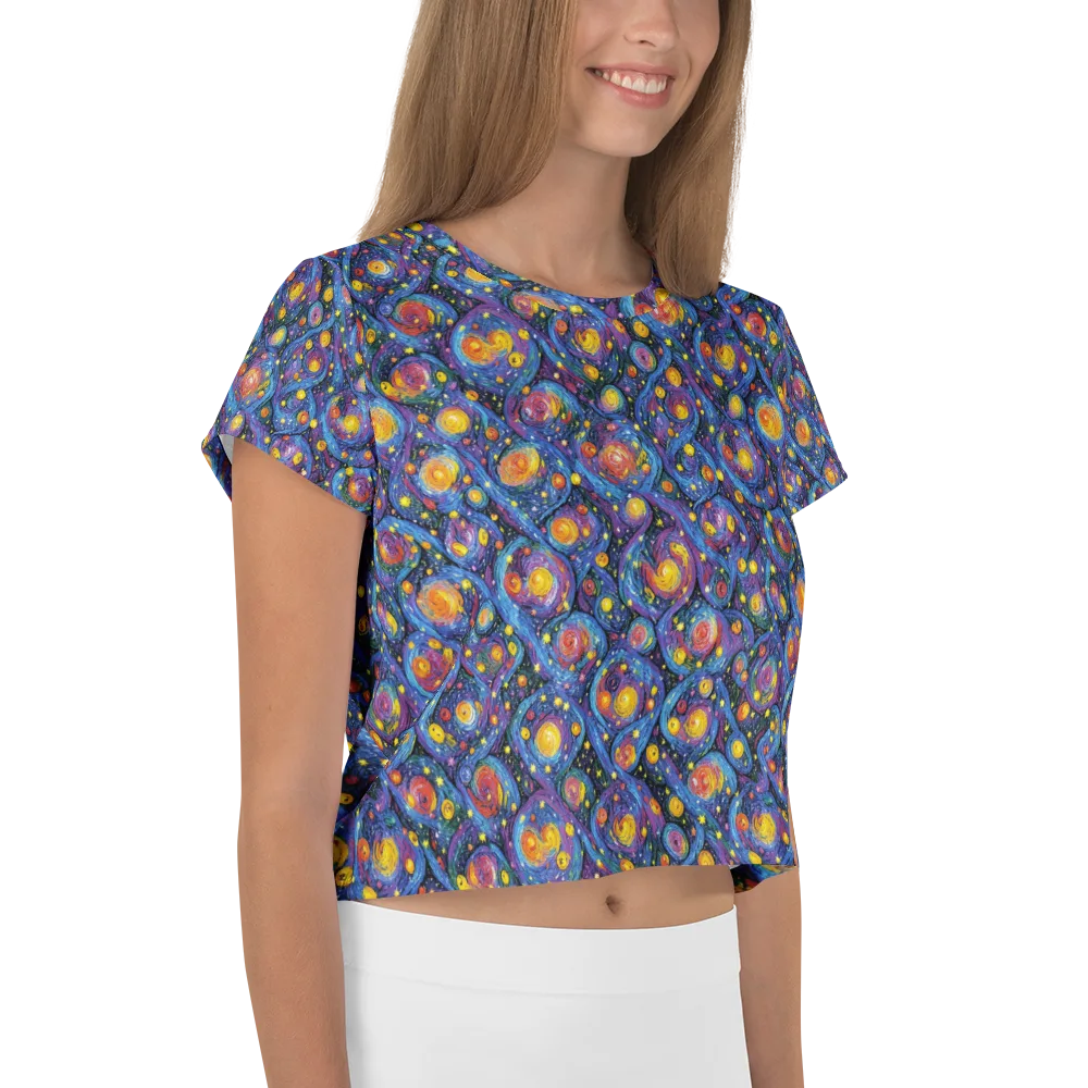 Galactic Reverie on Crop Tee — Right