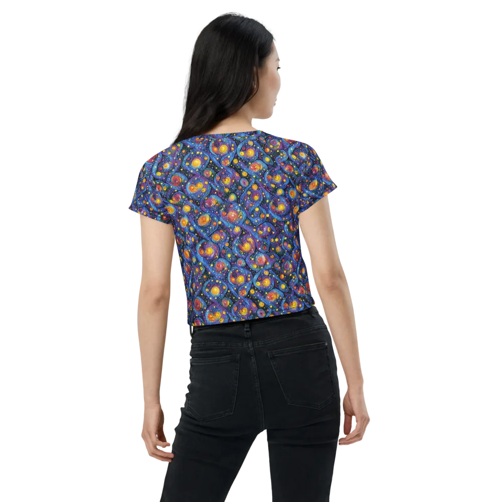 Galactic Reverie on Crop Tee — Back