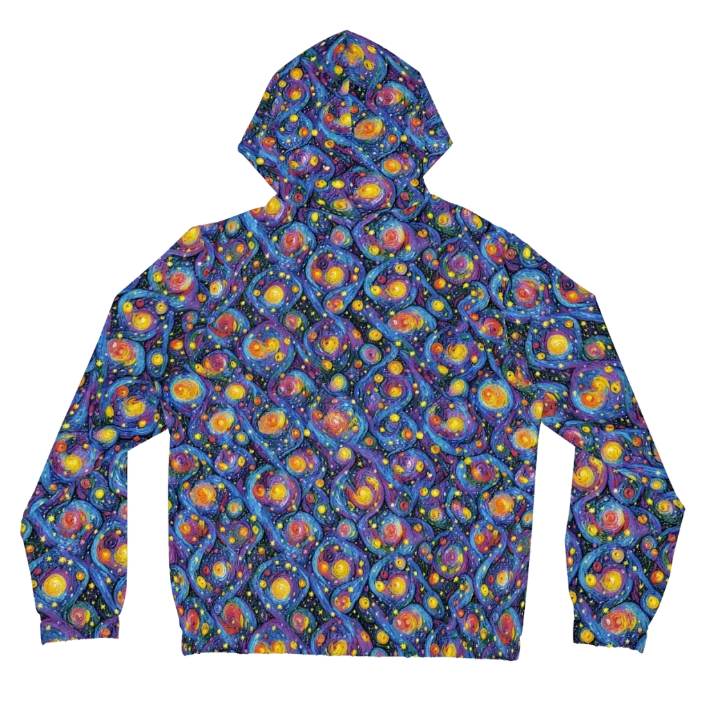 Galactic Reverie on Women's Full-Zip Hoodie — Back