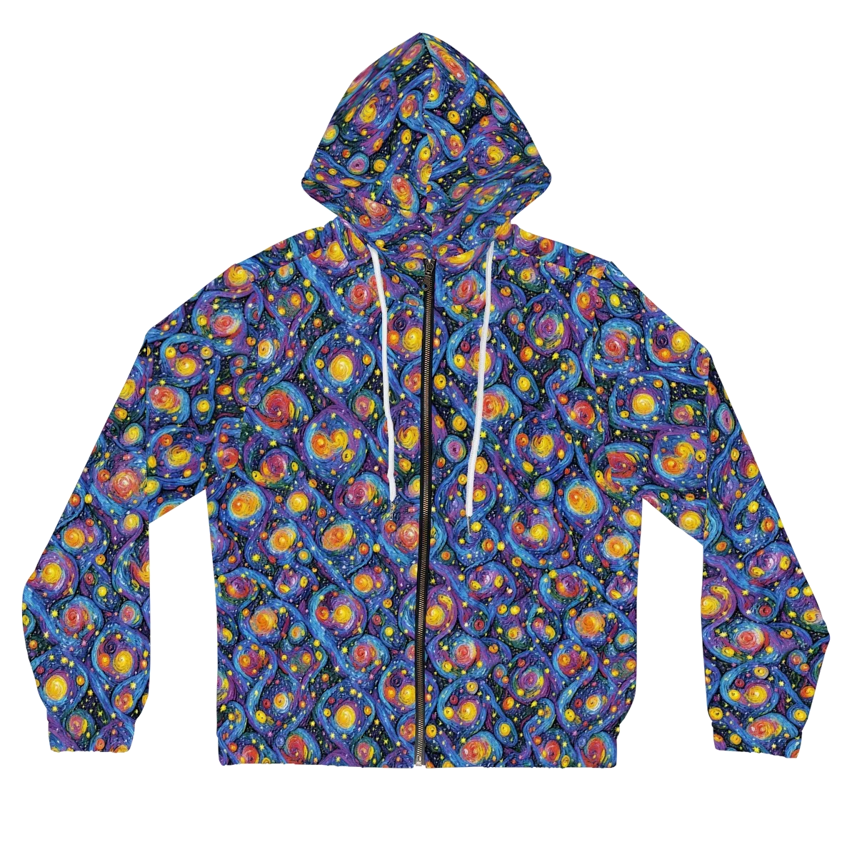 Galactic Reverie on Women's Full-Zip Hoodie — Front