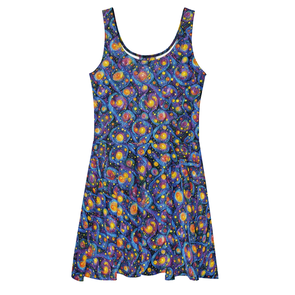 Galactic Reverie on Skater Dress — Front