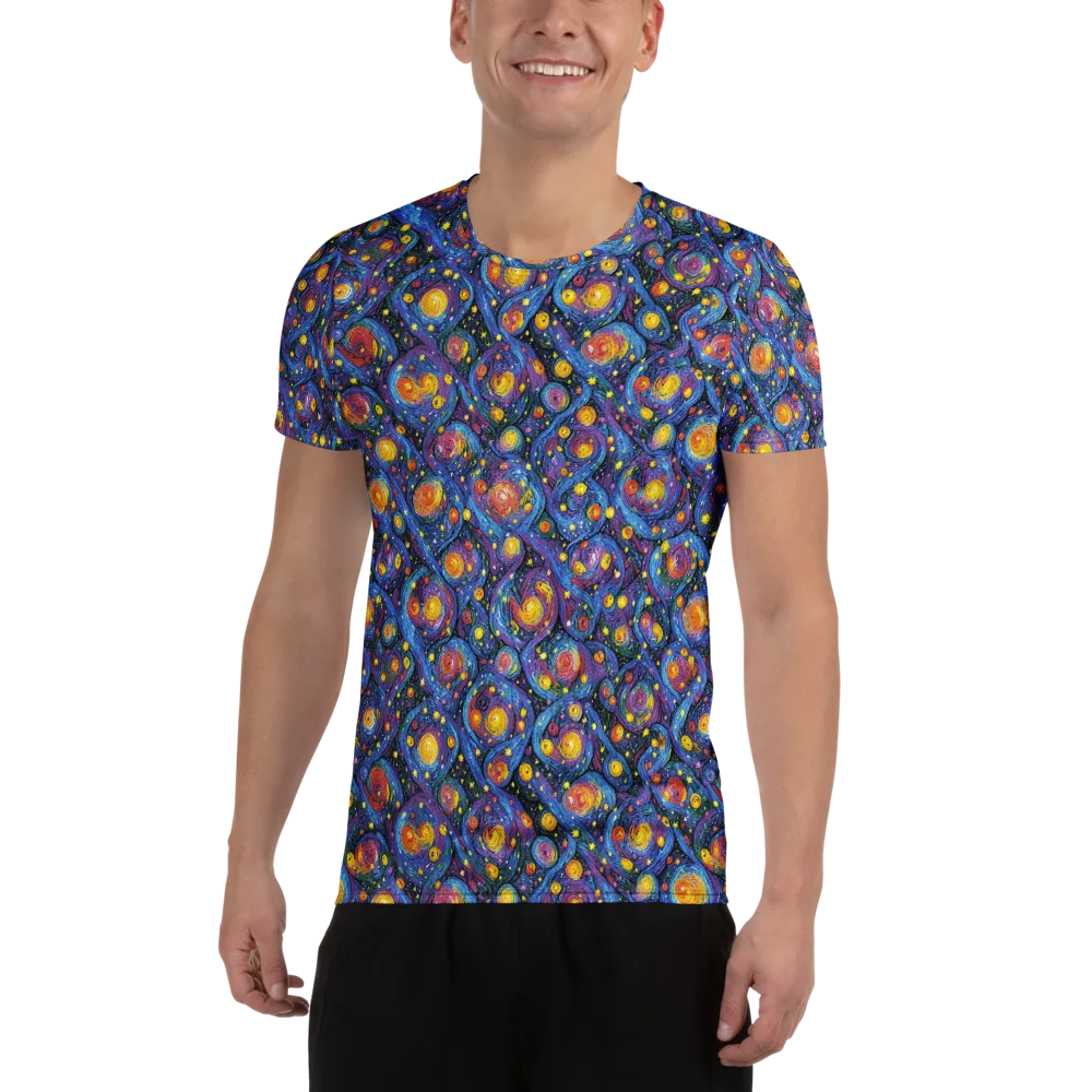 Galactic Reverie on Men's Athletic T-Shirt — Front