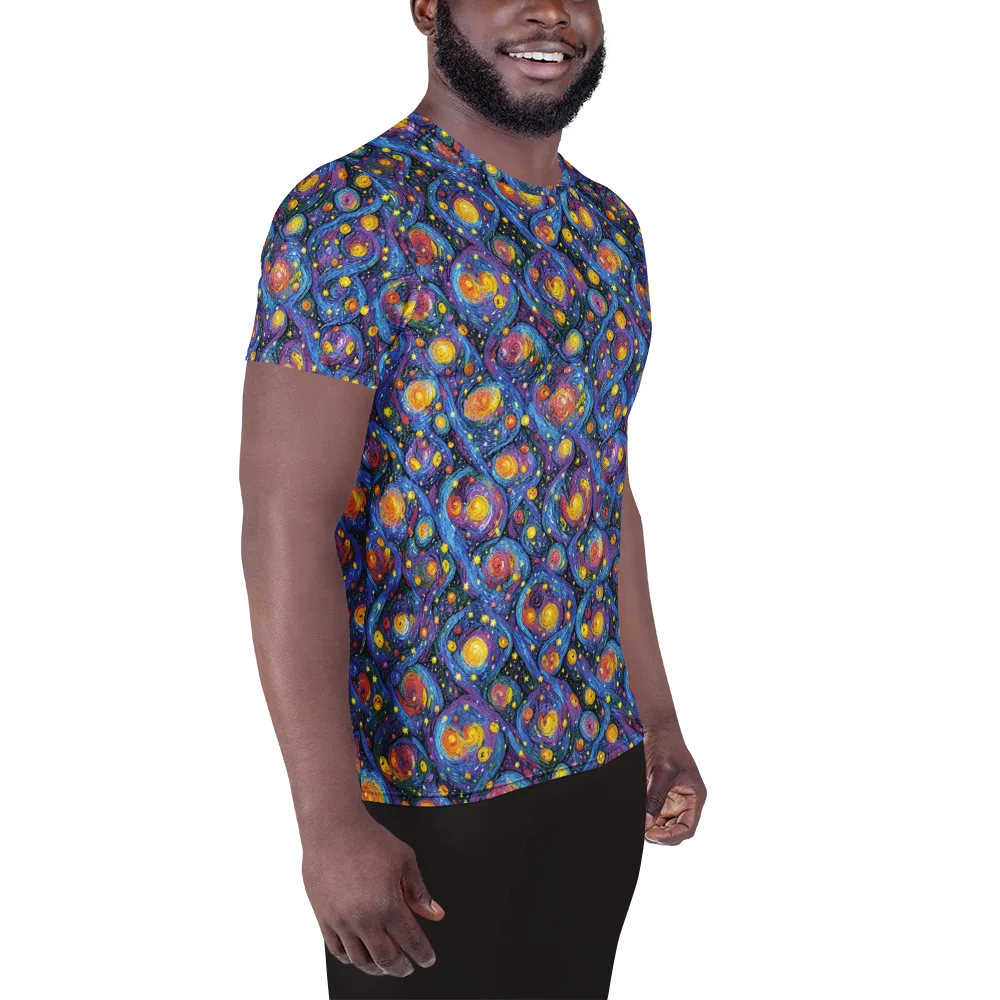 Galactic Reverie on Men's Athletic T-Shirt — Right