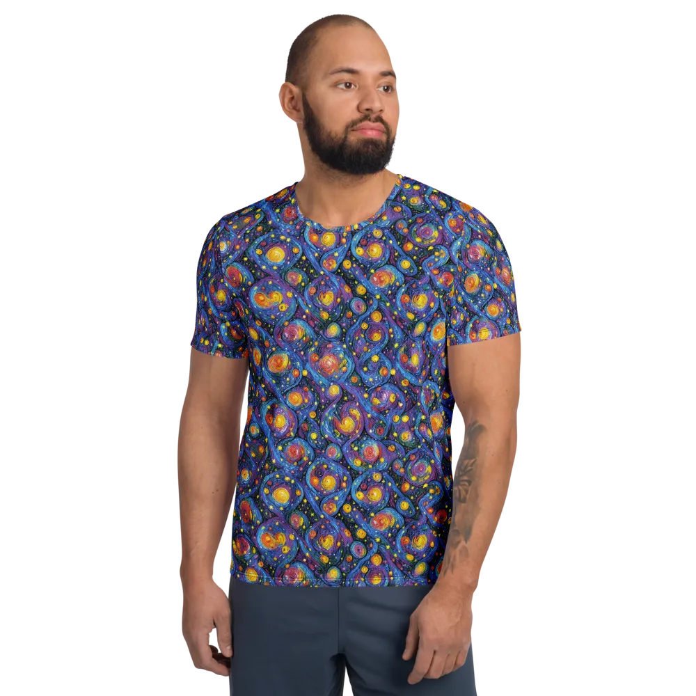 Galactic Reverie on Men's Athletic T-Shirt — Front