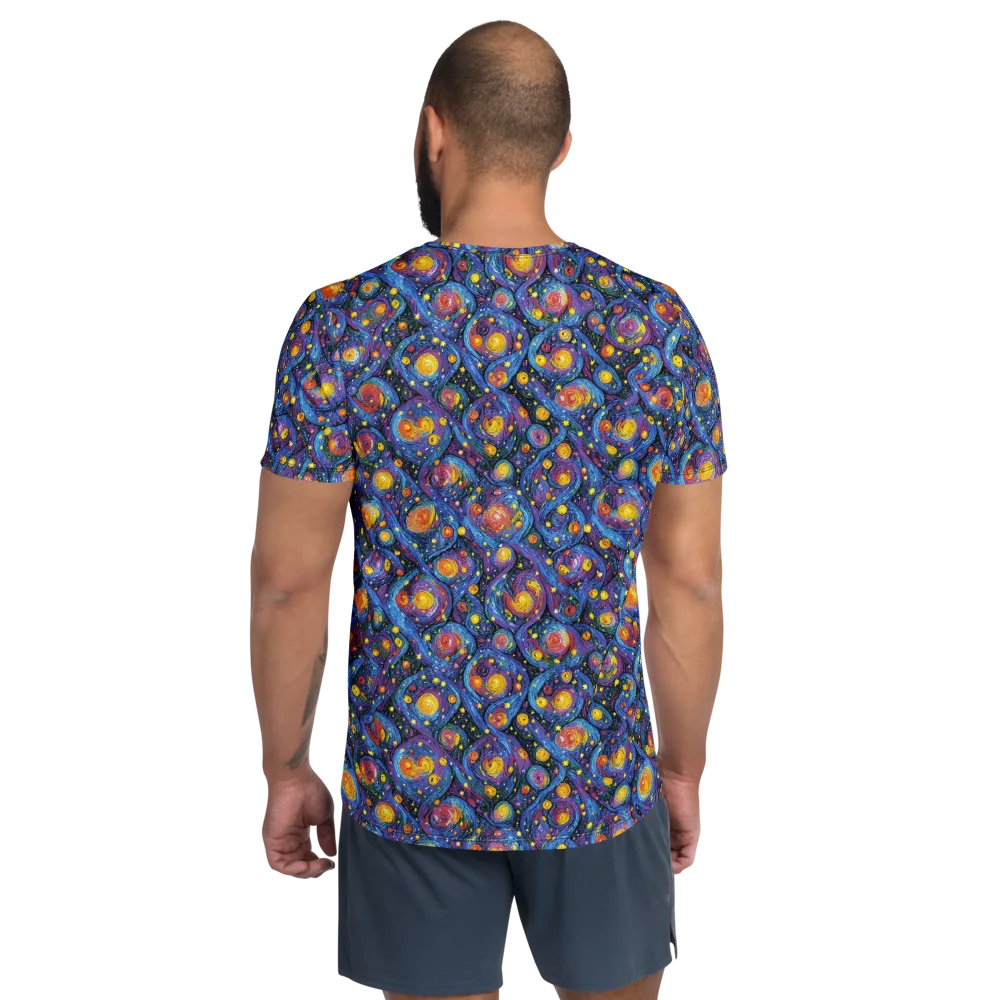 Galactic Reverie on Men's Athletic T-Shirt — Back