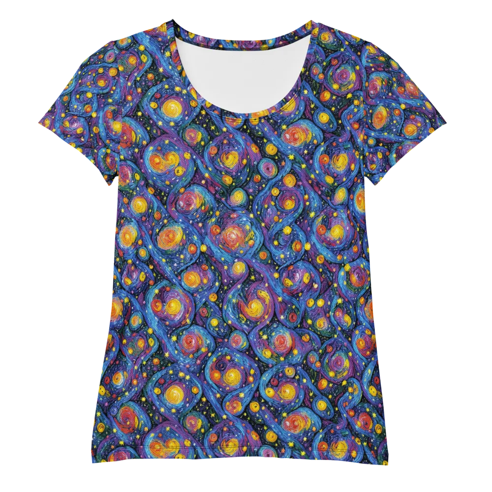 Galactic Reverie on Women's Athletic T-Shirt — Front