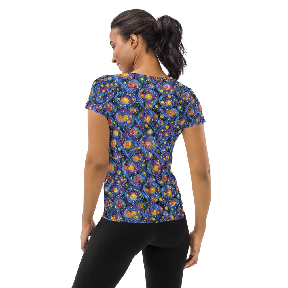 Galactic Reverie on Women's Athletic T-Shirt — Back