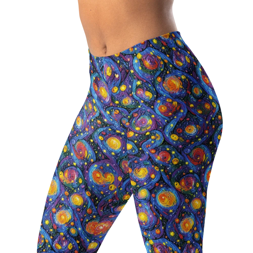 Galactic Reverie on Leggings — Left Front