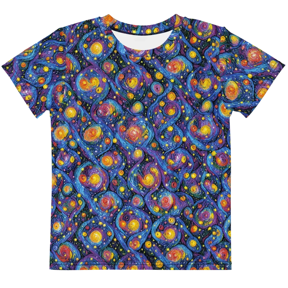 Galactic Reverie on Kids Crew Neck T-Shirt — Front