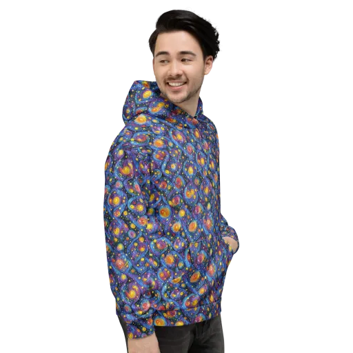 Galactic Reverie on a Hoodie