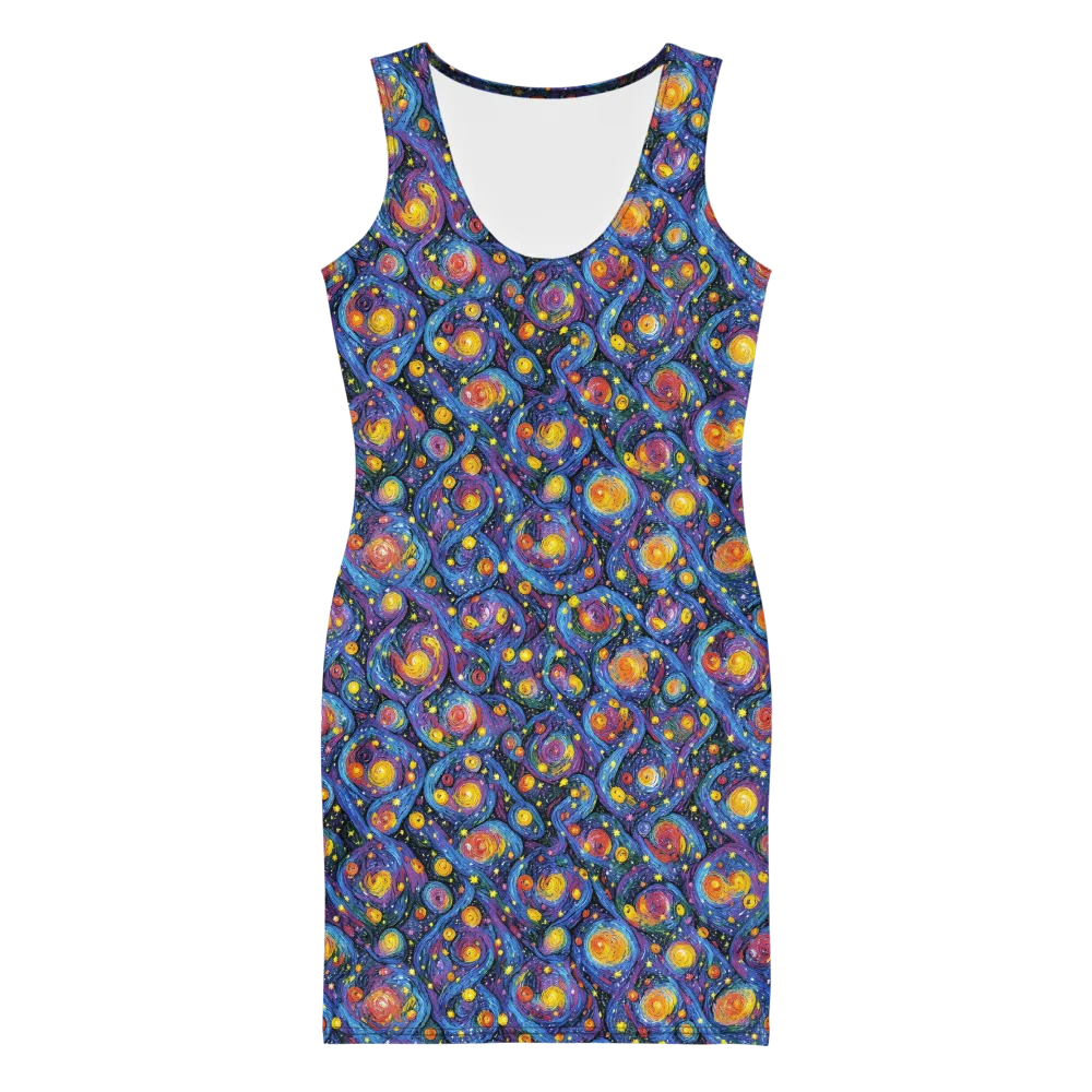 Galactic Reverie on Bodycon Dress — Front