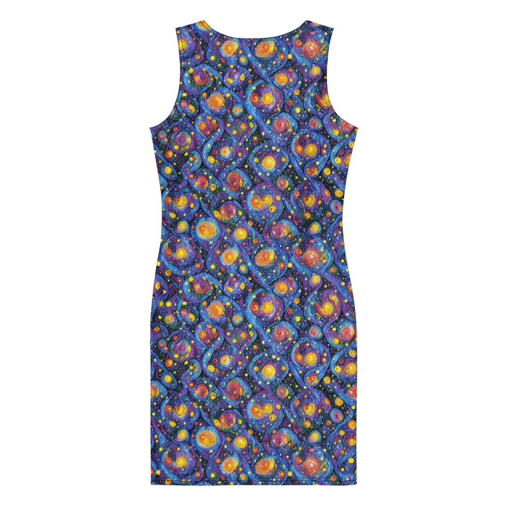 Galactic Reverie on Bodycon Dress — Back
