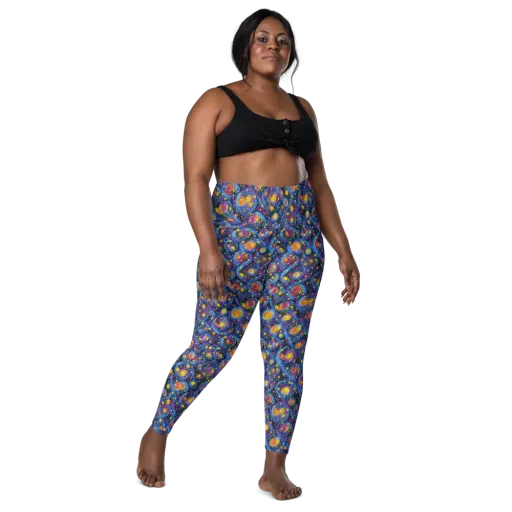 Galactic Reverie on a Leggings with Pockets
