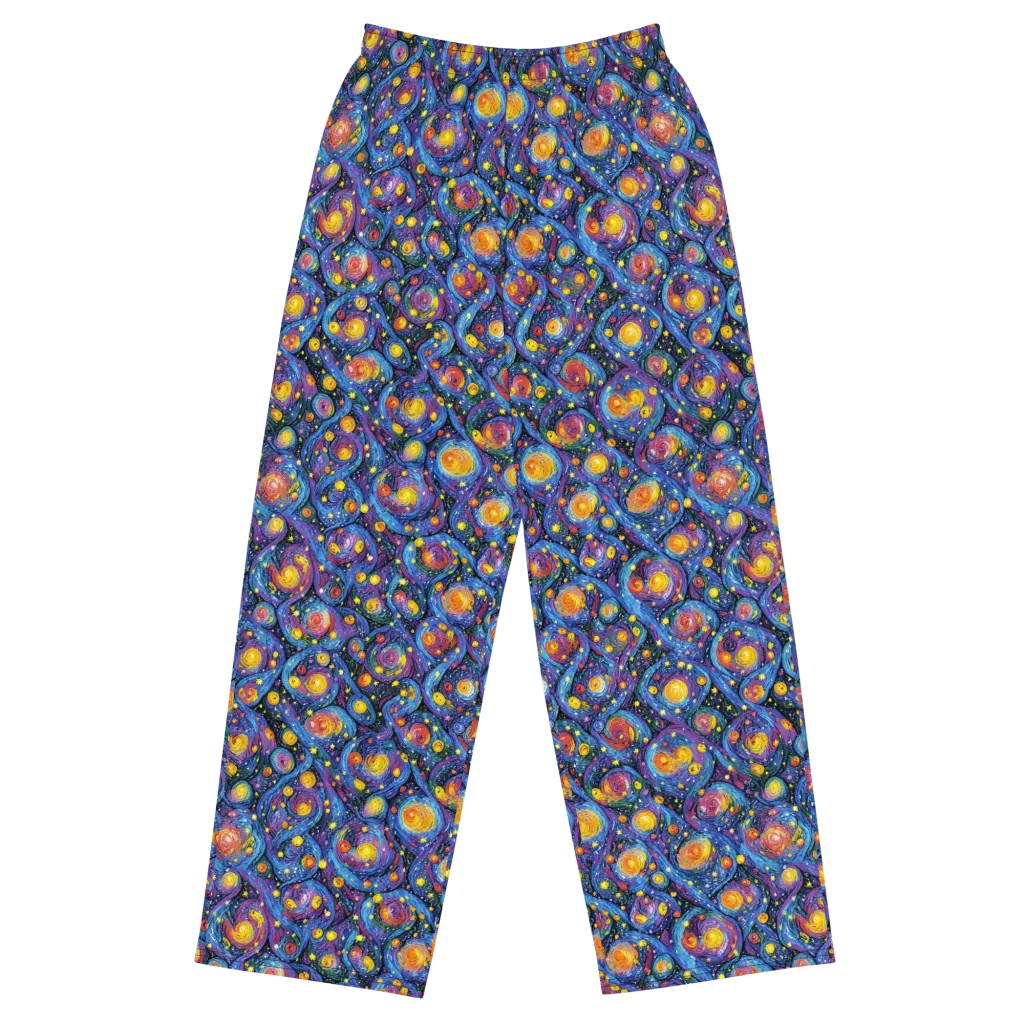 Galactic Reverie on Wide-Leg Pants — Front