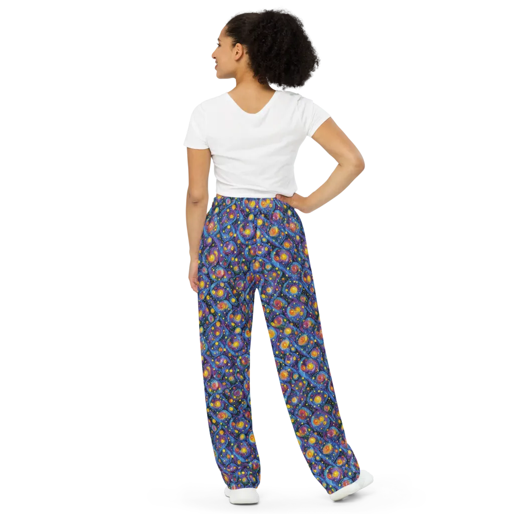 Galactic Reverie on Wide-Leg Pants — Back