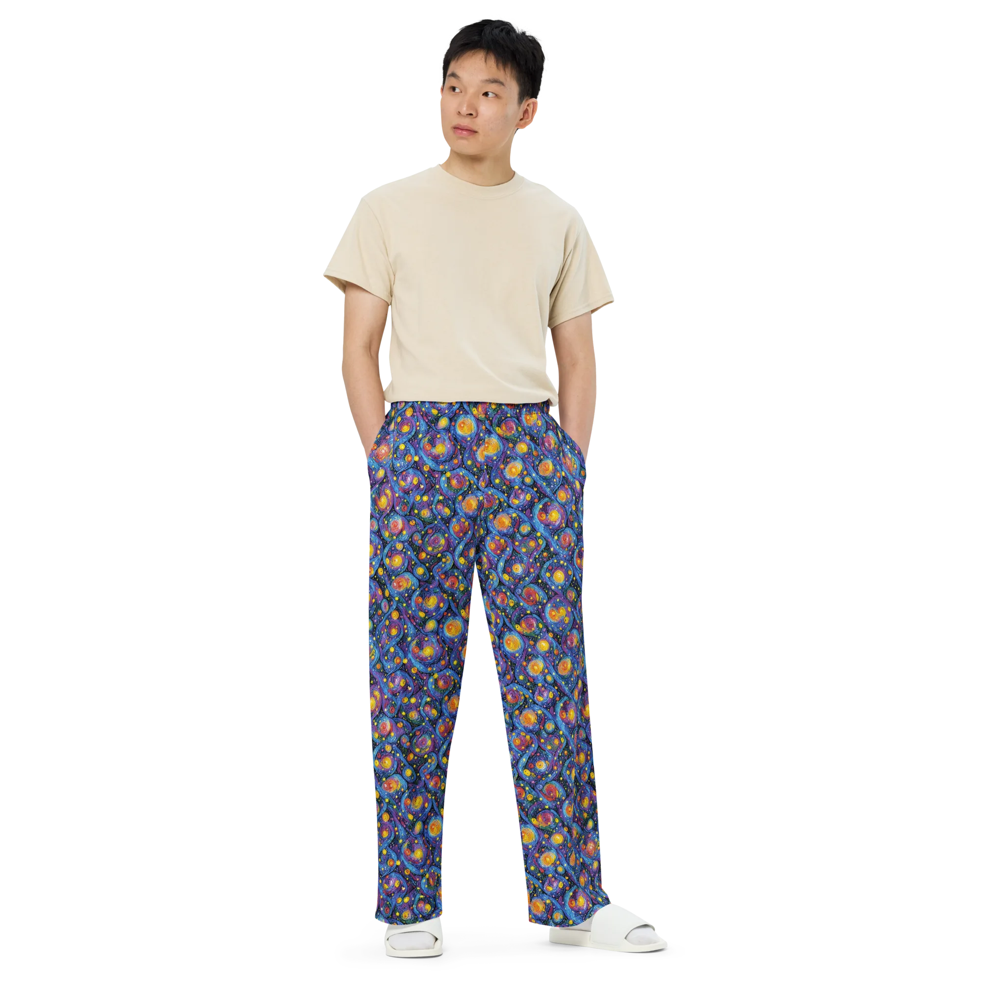 Galactic Reverie on Wide-Leg Pants — Front