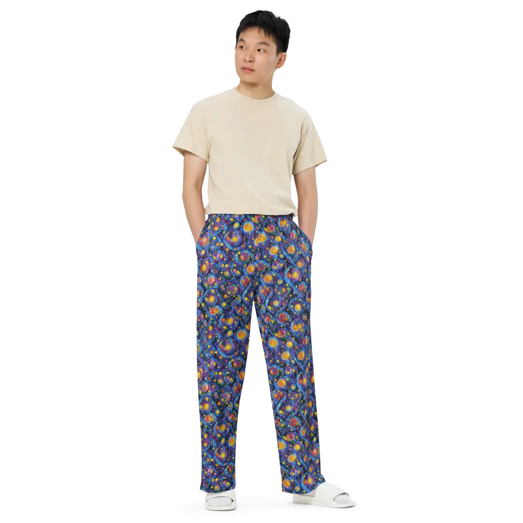 Galactic Reverie on Wide-Leg Pants — Front