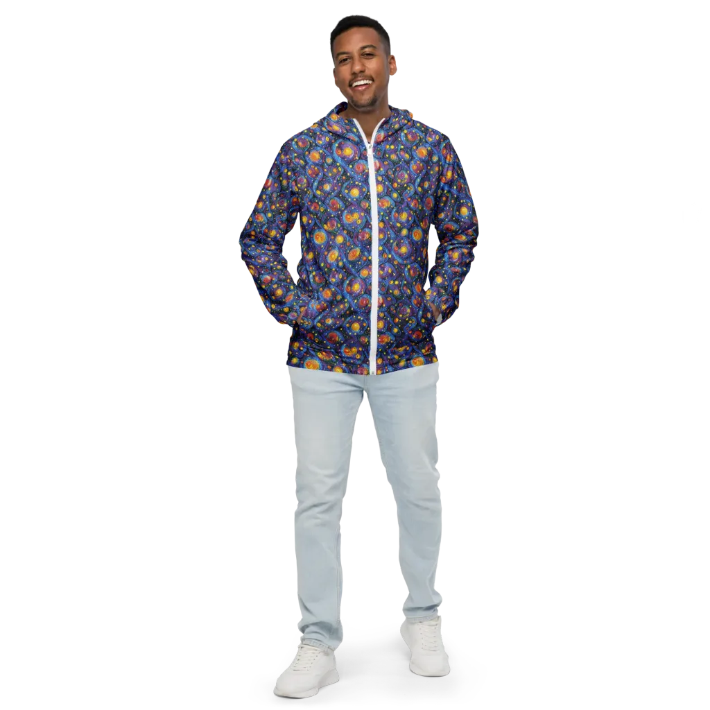 Galactic Reverie on Men's Windbreaker — Front