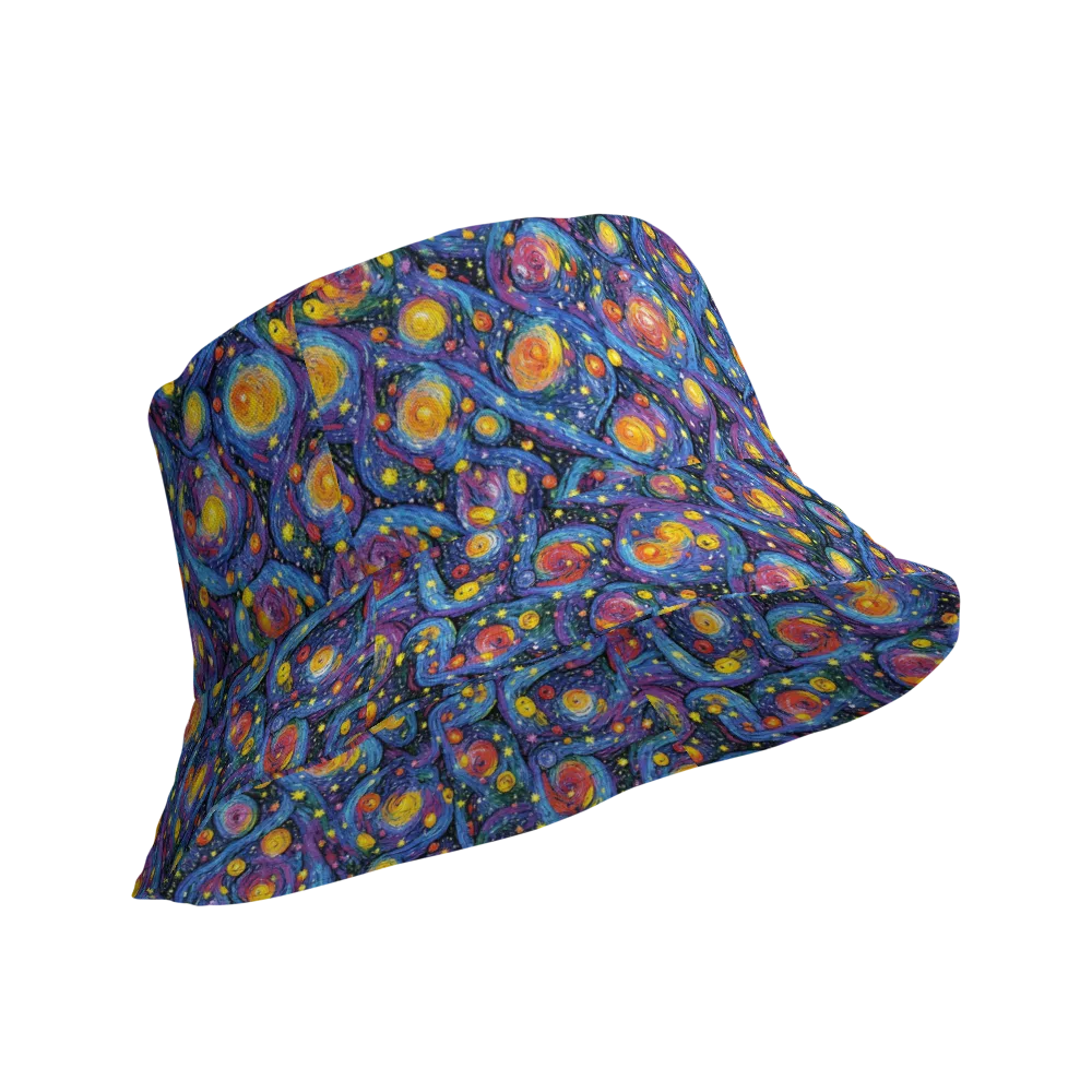 Galactic Reverie on Reversible Bucket Hat — Product details Outside