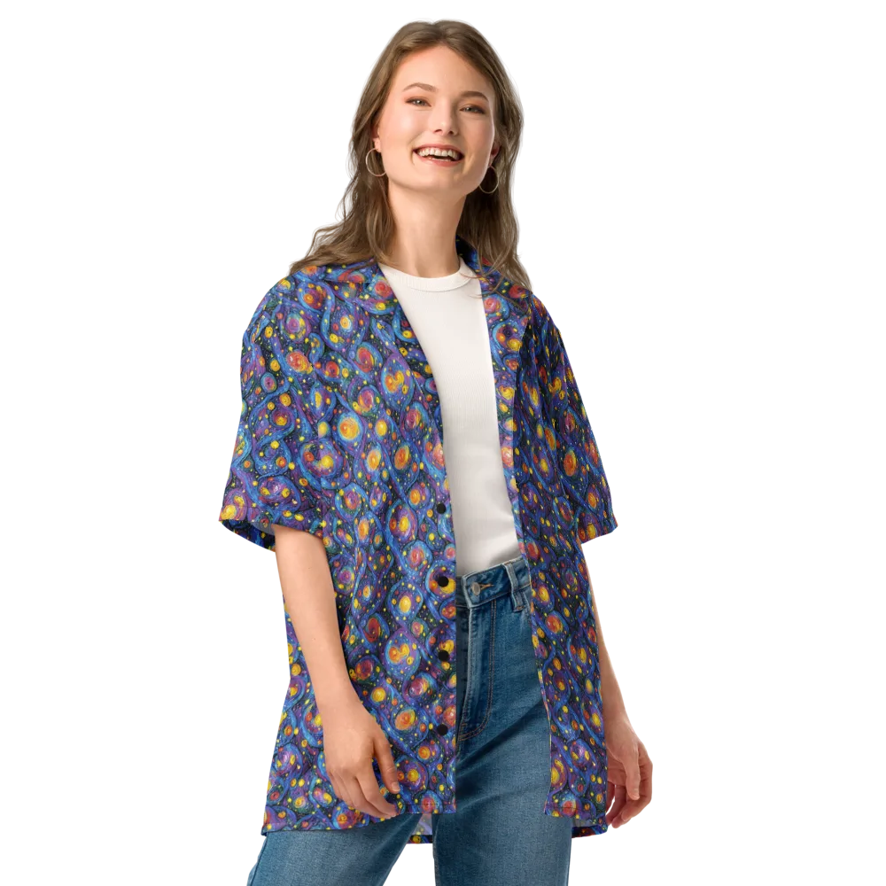 Galactic Reverie on Button Shirt — Front