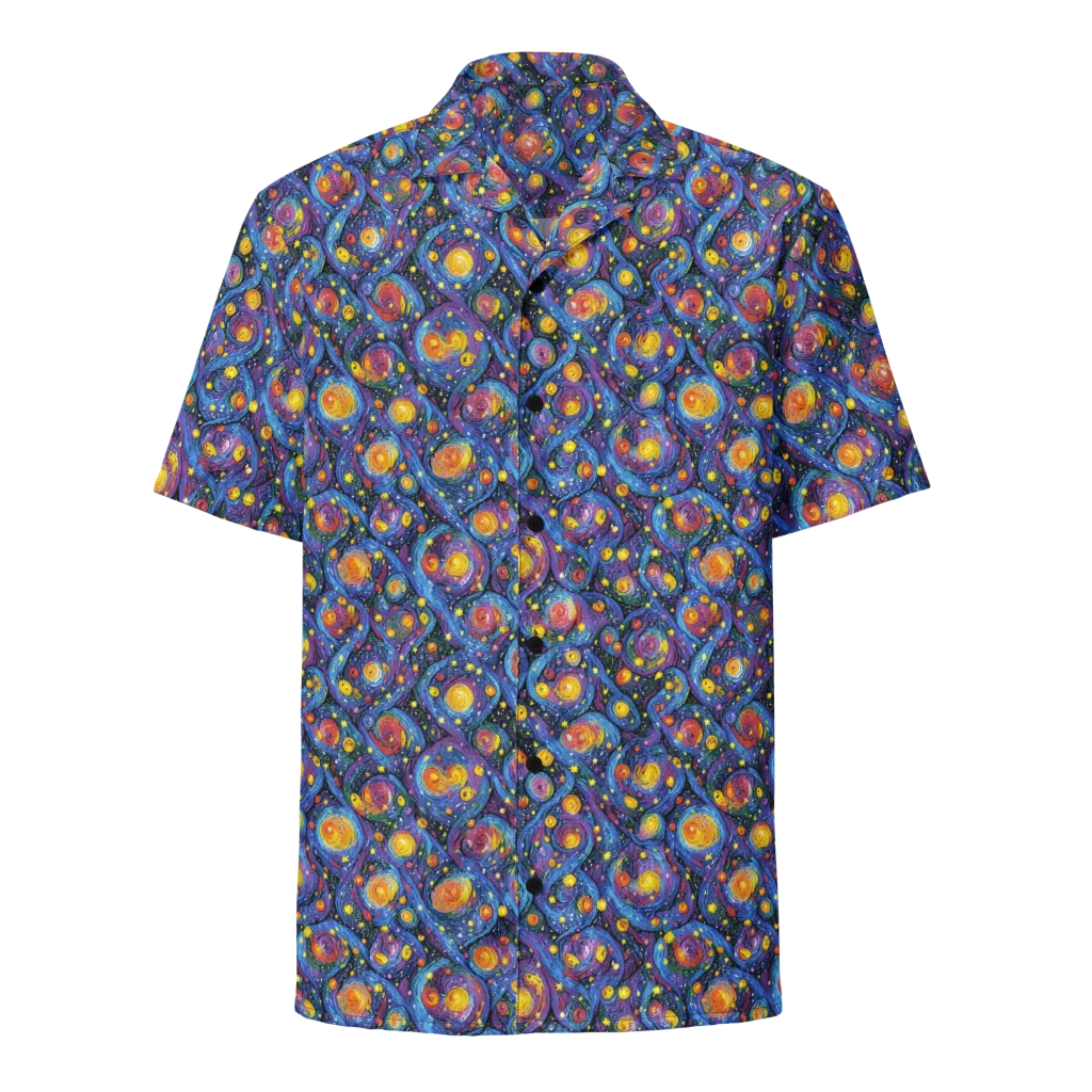 Galactic Reverie on Button Shirt — Front