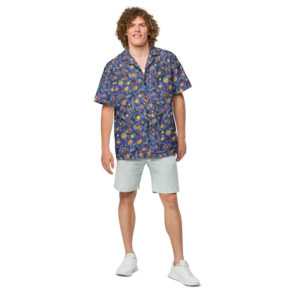 Galactic Reverie on Button Shirt — Front