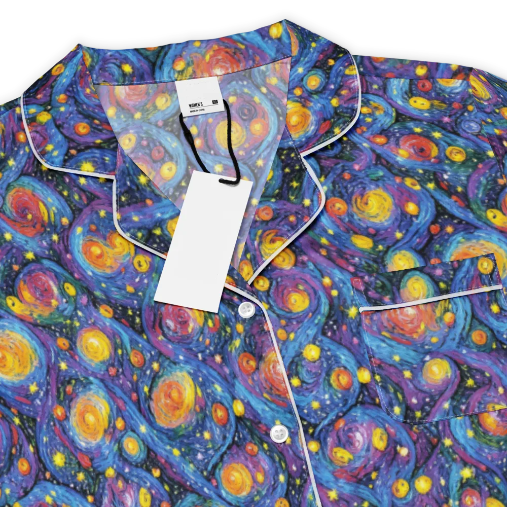 Galactic Reverie on Women's Short Sleeve Pajama Top — Product details