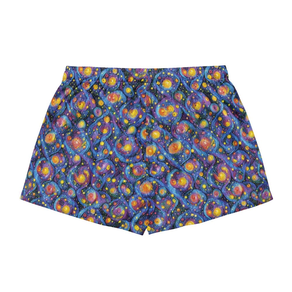 Galactic Reverie on Women's Pajama Shorts — Back