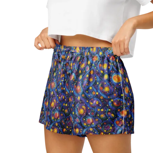 Galactic Reverie on a Women's Pajama Shorts