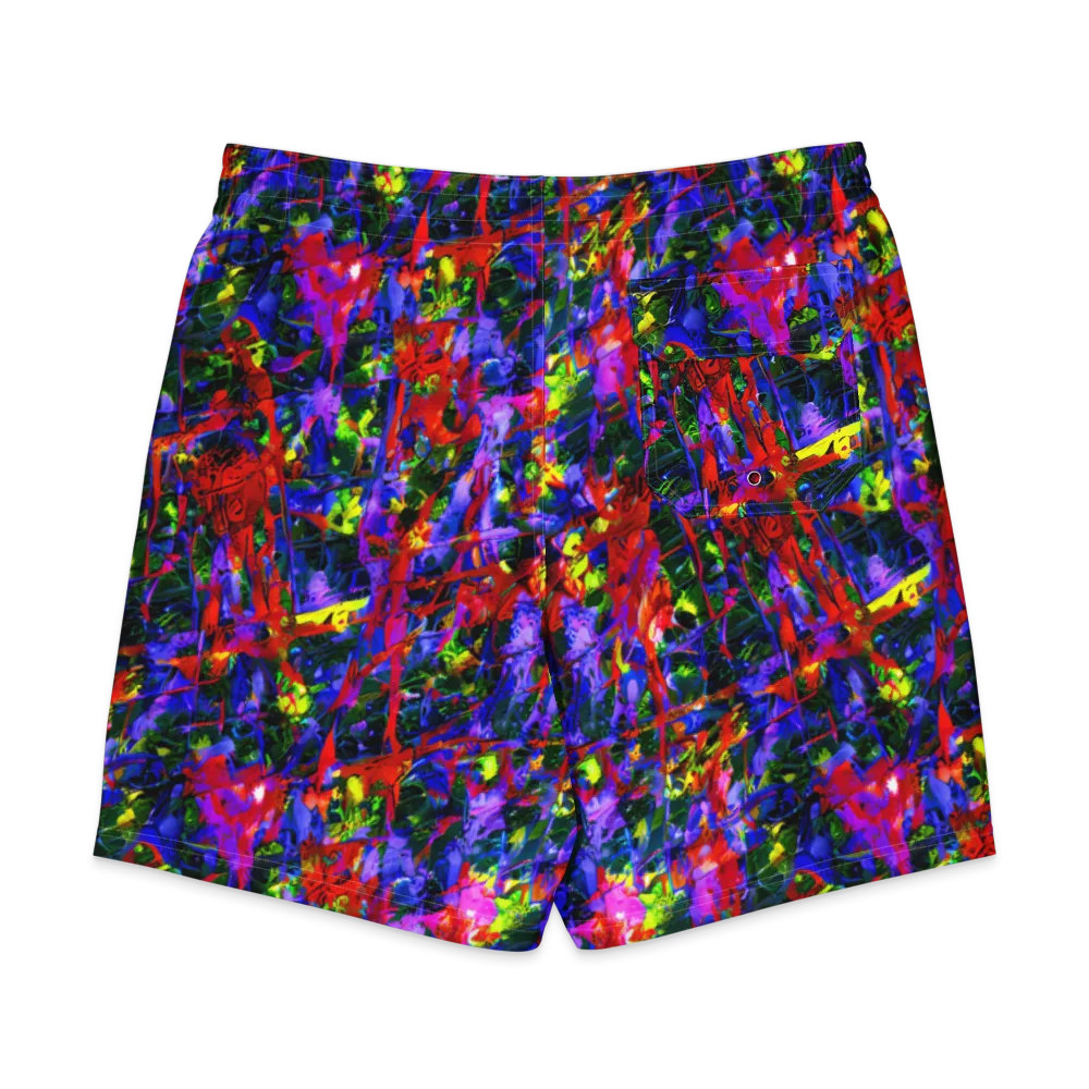 Fractured Rainbow on Men's Board Shorts — Back