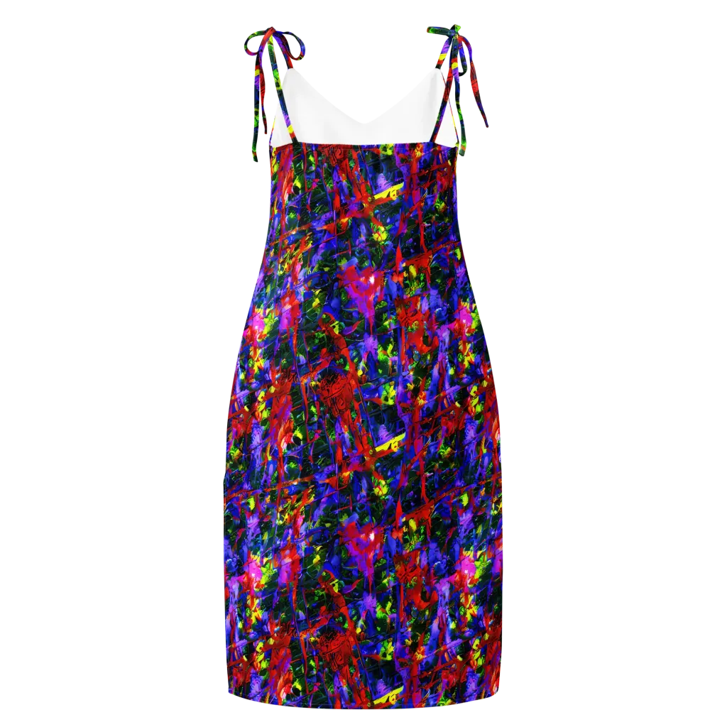Fractured Rainbow on Slip Dress — Back