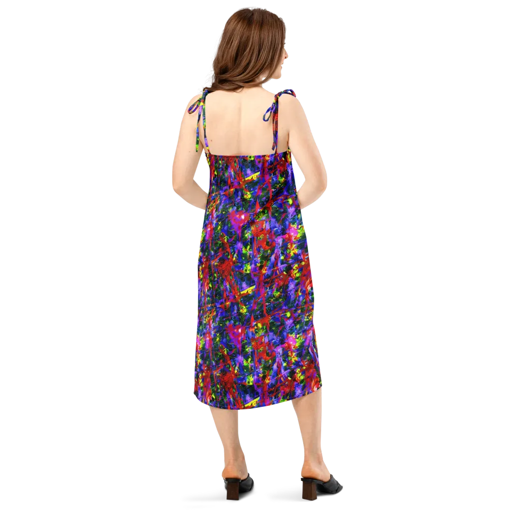 Fractured Rainbow on Slip Dress — Back