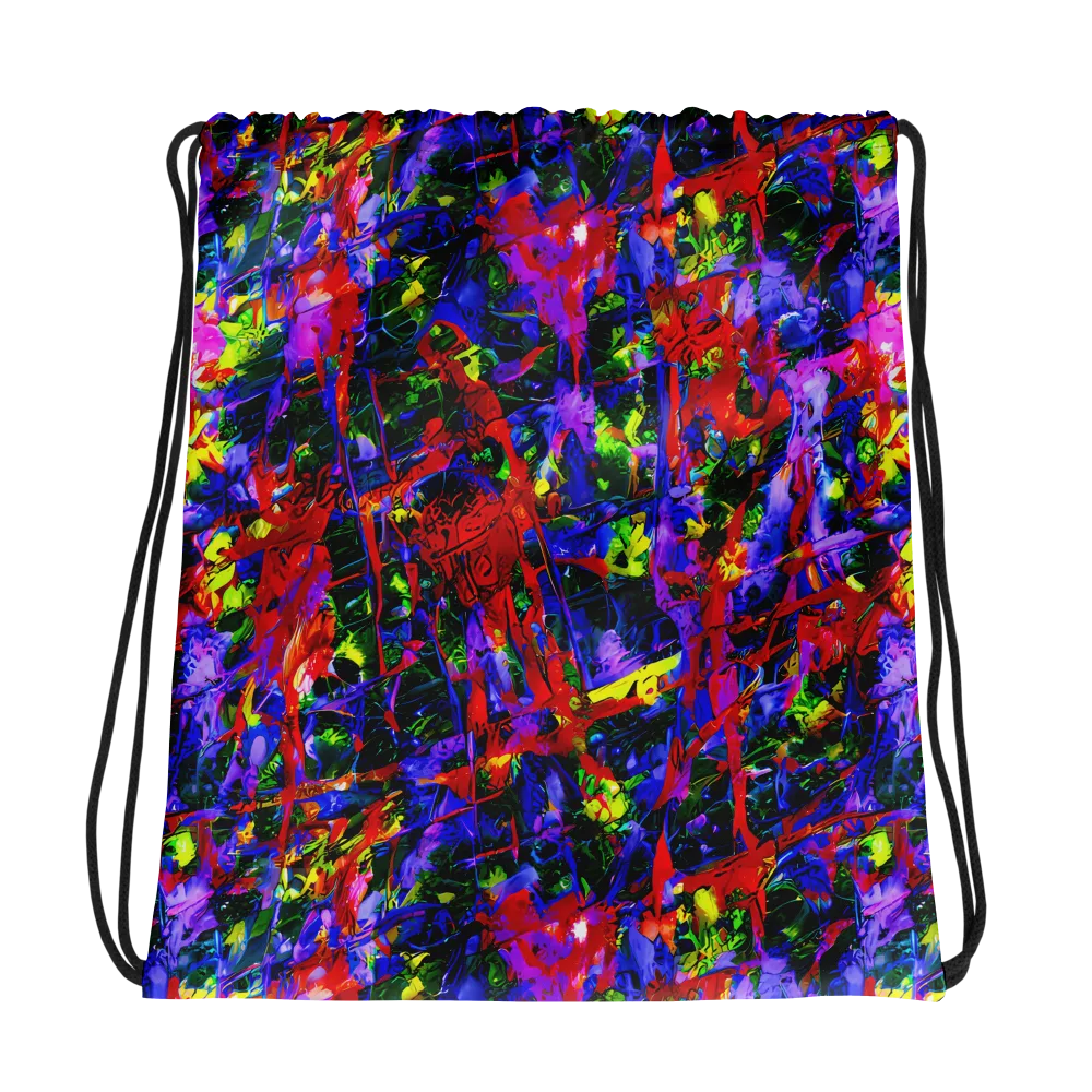 Fractured Rainbow on Drawstring Bag — Photo