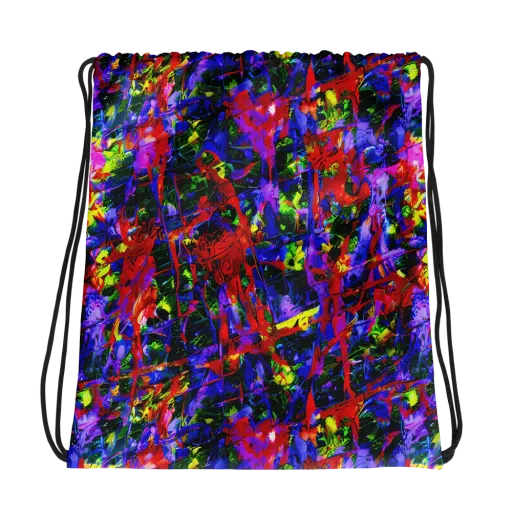 Fractured Rainbow on a Drawstring Bag