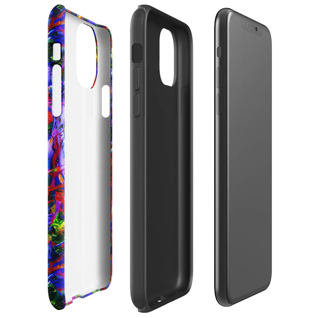 Fractured Rainbow on Tough Case for iPhone® — Right