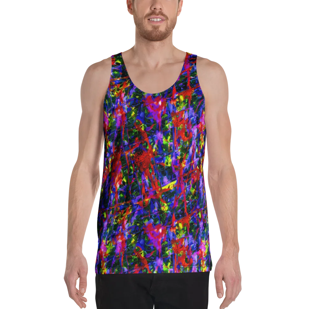 Fractured Rainbow on Men's Tank Top — Front