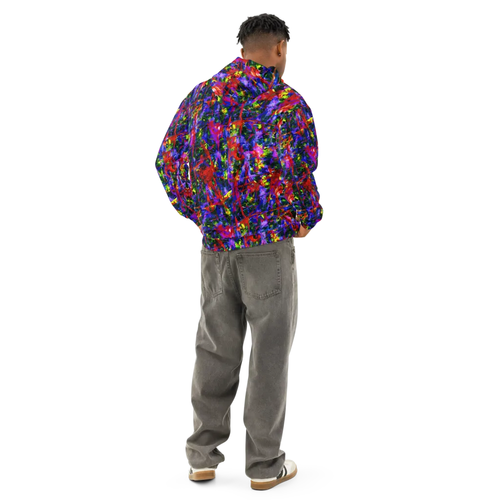 Fractured Rainbow on Cotton Hoodie — Back