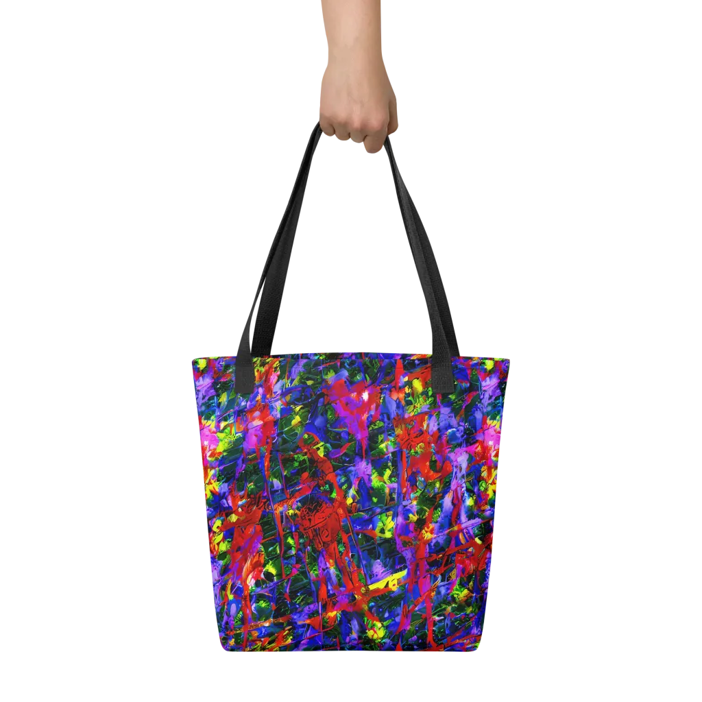 Fractured Rainbow on Tote Bag — Front