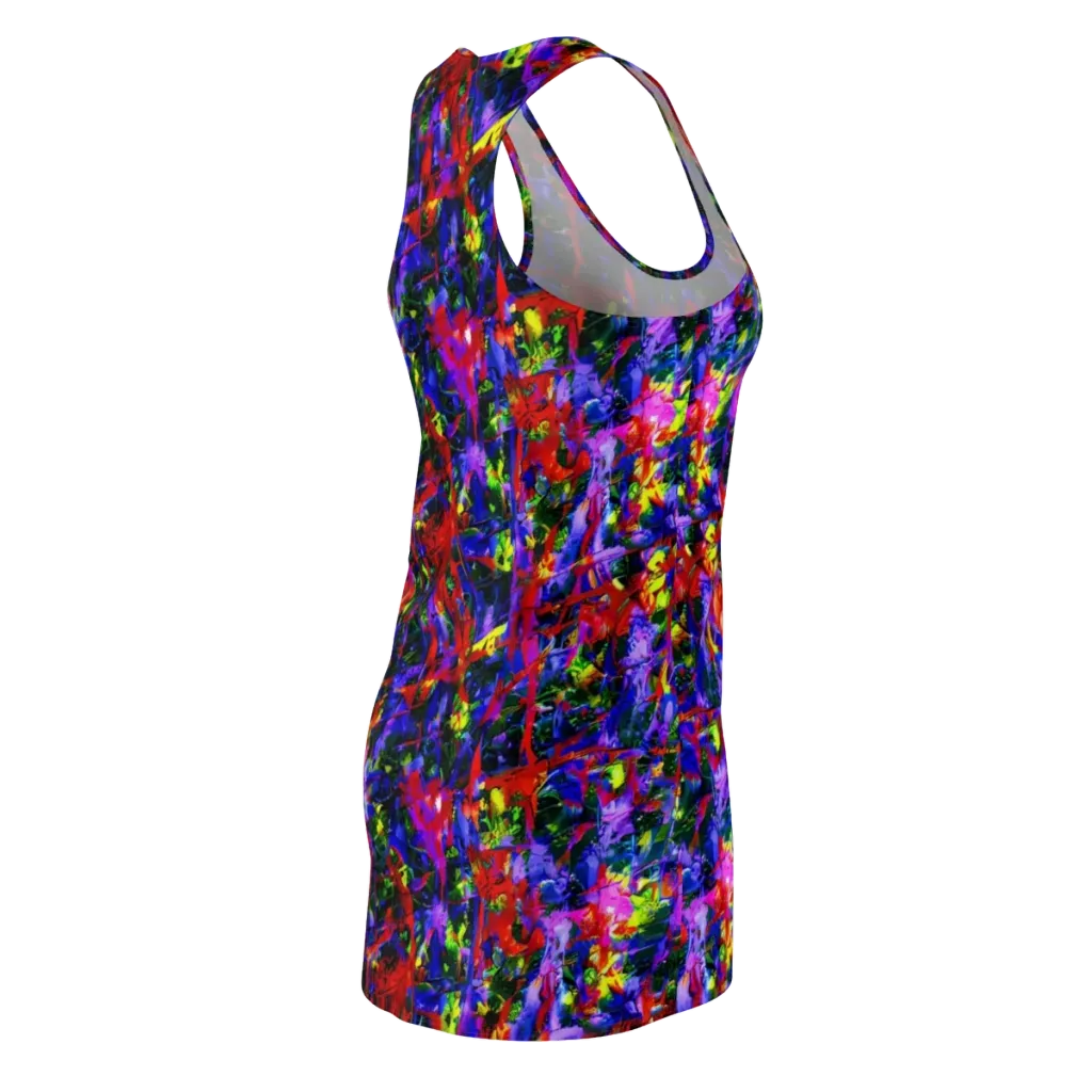 Fractured Rainbow on Racerback Dress — Back Side