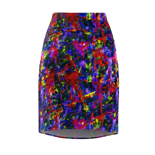 Fractured Rainbow on a Pencil Skirt