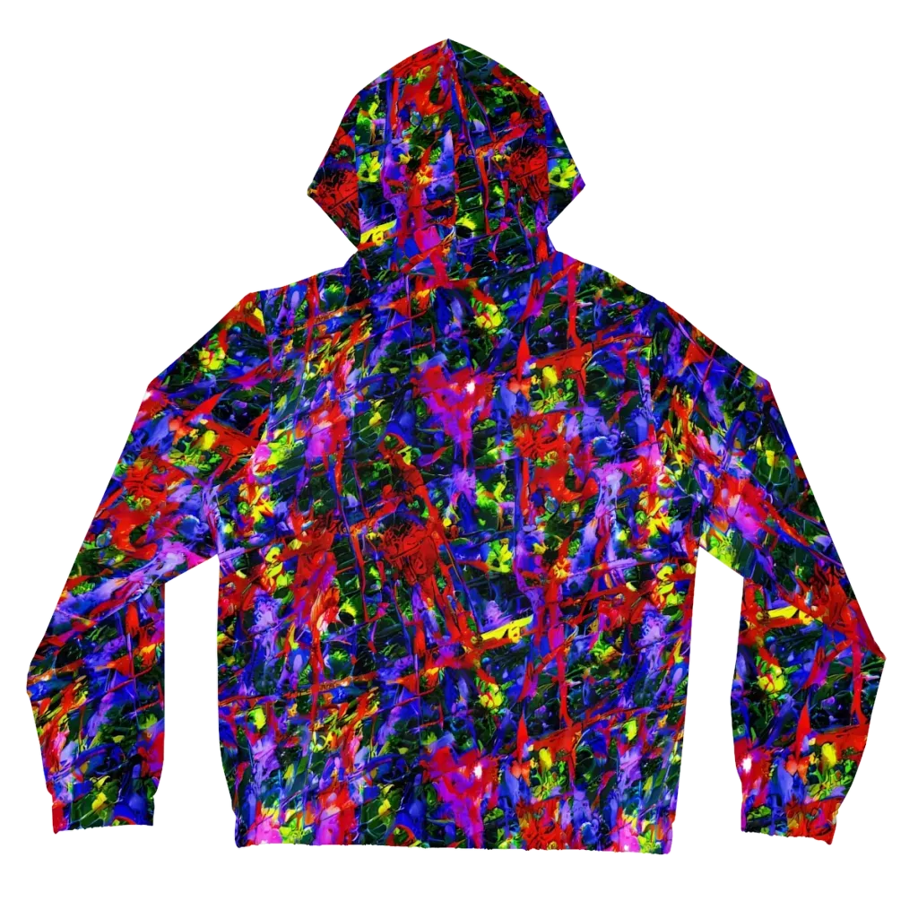 Fractured Rainbow on Women's Full-Zip Hoodie — Back