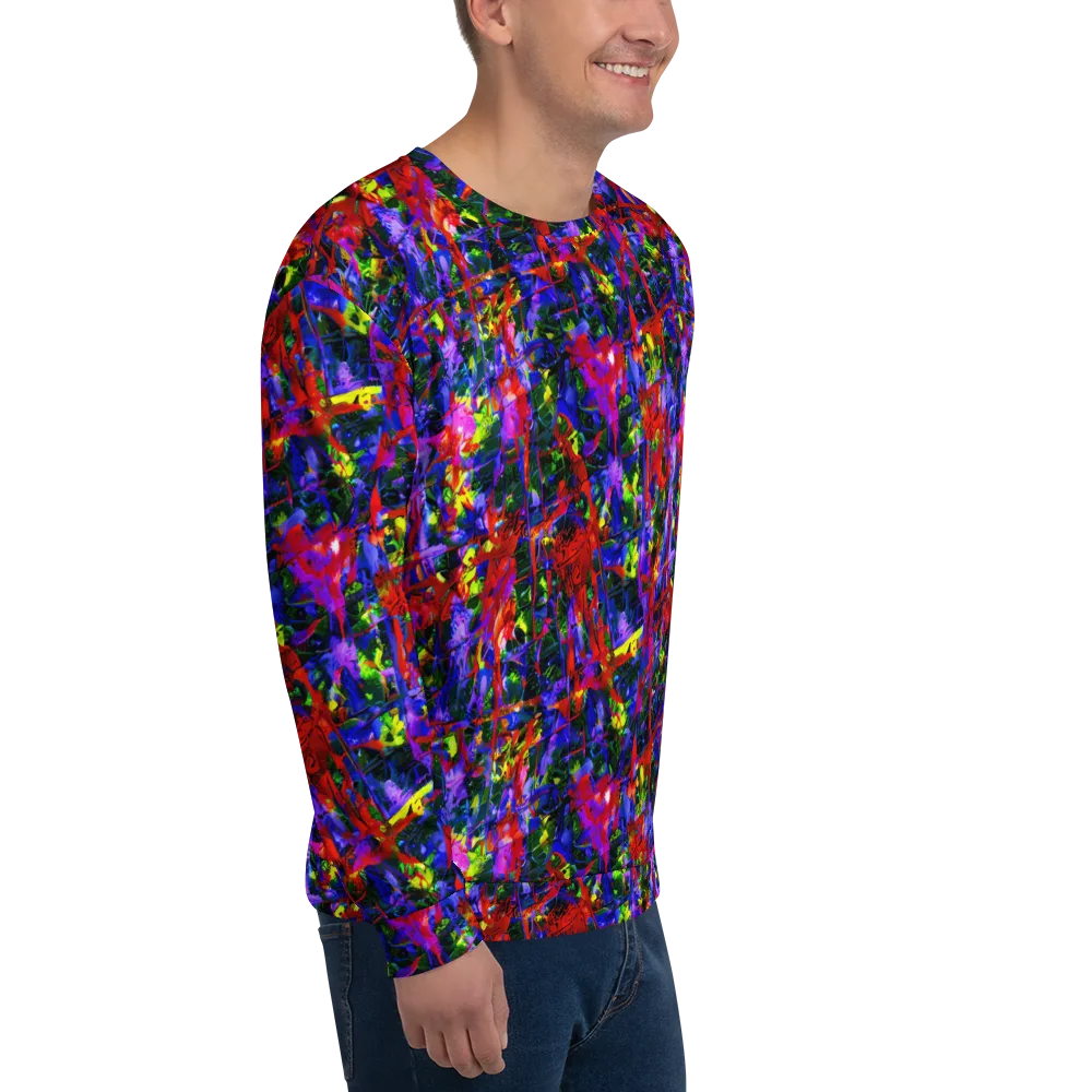 Fractured Rainbow on Sweatshirt — Right Front