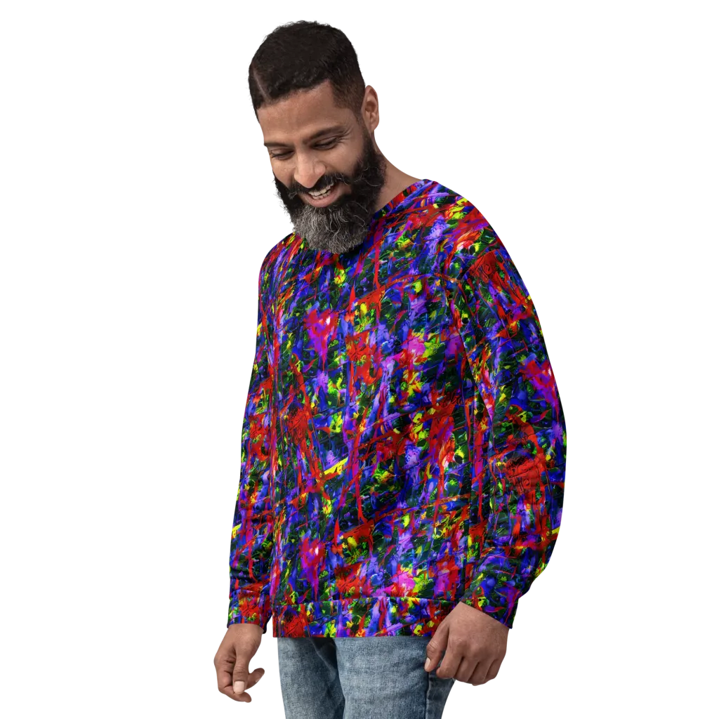 Fractured Rainbow on Sweatshirt — Left Front