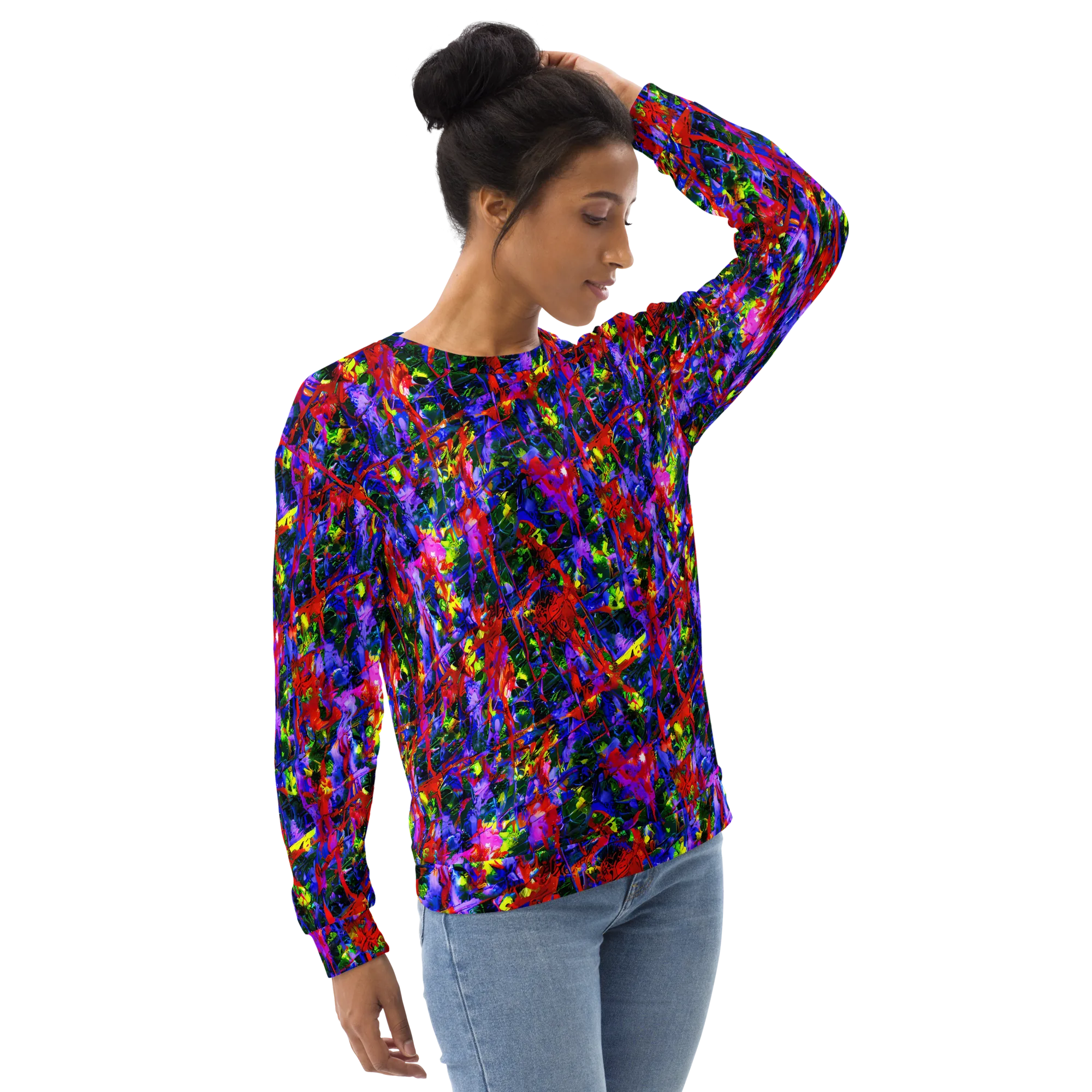 Fractured Rainbow on Sweatshirt — Right Front