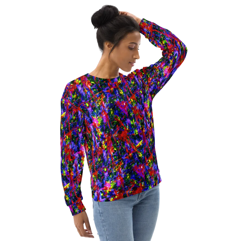 Fractured Rainbow on Sweatshirt — Right Front