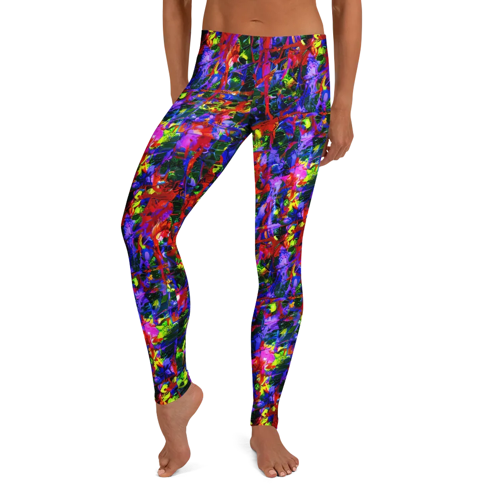 Fractured Rainbow on Leggings — Front
